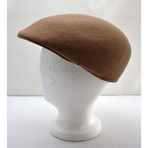 Vintage Country Gentleman Tan Wool Newsboy Cap - Lite Felt Water Repellent Hat